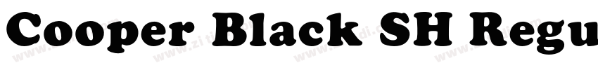 Cooper Black SH Regu字体转换